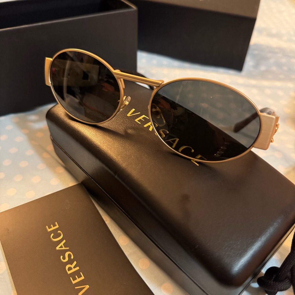 Versace Medusa Deco Oval Sunglasses